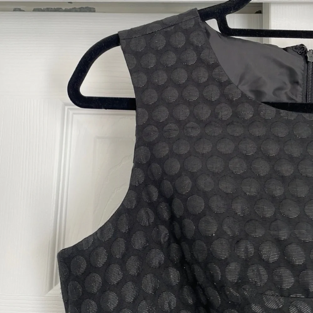 Vince Camuto Black Polka Dot Mini Dress